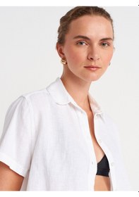 Resim Dilvin 50501 Kısa Kollu Gömlek-beyaz Beyaz 