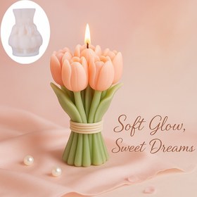 Resim Profesyonel Silikon Kalıp - Gerçekçi Çiçek Buketi ve Vazo, DIY Mumlar, Sabun, Reçine, Alçı, Beton İçin - Kolay Sökme, Bulaşık Makinesi & Isı/Soya Dayanıklı - Anneler Günü, Düğün, Ev Hediyesi için Mükemmel - Yeniden Kullanılabilir El İşi Kalıbı, Sanat Eserleri, Detaylı Dokulu, Dekorasyon Malzemeleri, Mum Yapımı, Hatıra Vazosu, Isıya Dayanıklı, El Yapımı Hediyelikler 