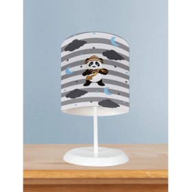 Resim Mekta Home Bebek ve Çocuk Odası Izci Panda Desenli Abajur 