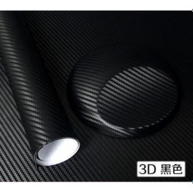 Resim AUTOFOLYO 3D KARBON FOLYO SİYAH HAVA KANALLI 152 CM X 