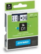 Resim Dymo S0720680 D1 Yedek Şerit, 9 Mm X 7 Mt, Beyaz- Siyah (40913) 