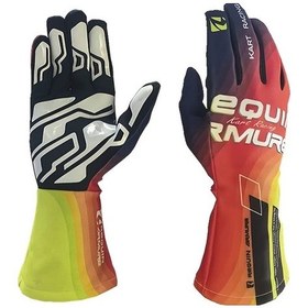 Resim Dashanshop Tüm Mevsim Kaymaz Yarış Eldiveni - Gradient Sarı/kırmızı/mor 