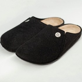 Resim Roy Jones Unisex Siyah İtalyan Keçe Terlik 6800 Siyah 