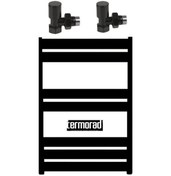Resim Mat Siyah Alüminyum Havlupan 50 x 70 Cm Termorad Petsa Slim +2 Adet N11.89 