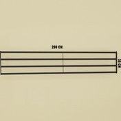 Resim FANO Siyah Mix Ranza Ek Korkuluk (200 CM) Mix Ek Korkuluk 