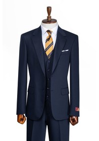 Resim İlayda Emir Luxury, İtalyan Kesim, Slim Fit, Blazer, Erkek Takım Lacivert 