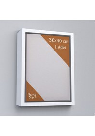 Resim Beyaz Çerçeveli Tuval 30 x 40 CM Yatay & Dikey Profesyonel %100 Pamuk Boş Tablo 