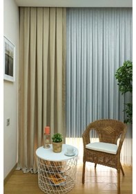 Resim Evdepo Home Bej Düz Renk Soft Fon Perde Tek Kanat Bej 