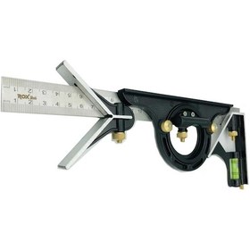 Resim Rox Wood 0024 Terazili Ayarlı Gönye 45 Derece - 90 Derece 