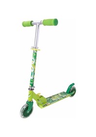 Resim 2 Tekerlekli Katlanabilir Inline Işıklı Scooter Yeşil 