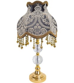 Resim Fransız Dantel Kaplama Koyu Füme Kadife Kumaş Gold Kristal Ayak K Diğer 