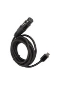 Resim Fosenze Type C'den Xlr Dişi Mikrofon Kablosu - 3m, 48khz Yüksek Örnekleme Oranı, Hıfı Ses Kalitesi, Usb 2.0 Uyumlu, Windows/mac Os, Tuttur Ve Kullan 