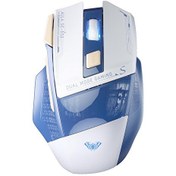 Resim Aula SC550 4800DPI 7 Tuşlu Makrolu 2.4GHz Kablosuz Optik RGB Oyuncu Mouse Mavi 