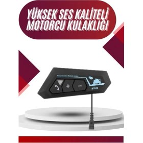Resim Zero Land Zeroshop Intercom Bluetooth Kask Kulaklık Motosiklet Kulaklık 5.0 Bluetooth 