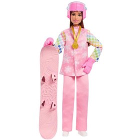 Resim Barbie Kariyer Bebekleri Snowboard Sporcusu JKF78 
