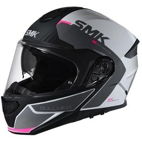 Resim Smk Gullwıng Kresto Çene Açılır Kask Gl169 Beyaz - Açık Pembe 