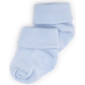 Resim Novibaby 2'li Bambu Bebek Çorap I Dusty Blue I 0 6 Ay I Mavi Yenidoğan Bebek Çorabı Çok Renkli 