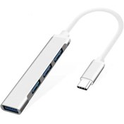 Resim Coverzone Type-c To Usb Hub 4 Port Çoklayıcı Macbook Ile Uyumlu Çoğaltıcı Adaptör 