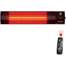 Resim Sunstar Dış Mekan Halojen Soba Infrared Isıtıcı Kumandalı 2000W 