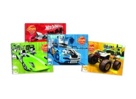 Resim Hot Wheels Spiralli Resim Defteri 17x24cm 15 Yaprak 12 Li Paket 5436 