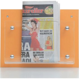 Resim Evka Ahşap Xenax Gazetelik Turuncu 