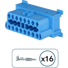 Resim Obd Soketi Mavi 16 Pin Kablosuz 
