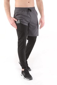 Resim Ghassy Co Erkek Running Hızlı Kuruma Micropoly Halısaha Antrenman Fitness Uzun Taytlı Outdoor Şort 