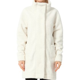 Resim Kadın Çıtçıtlı Mont Beyaz 