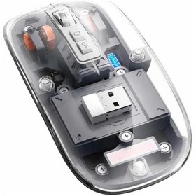 Resim Kablosuz Mouse Fare Şarjlı Bluetooth Wireless Çift Modlu Sessiz 55515886 