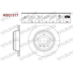 Resim Bmw 3 Serısı F30 320 D Xdrive 5 Bjn 300x20x75x66 2011- Fren Diski Arka Havalı 