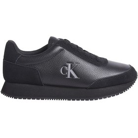 Resim Calvin Klein Runner Laceup Low Mıx Mg Siyah Kadın Sneaker Siyah 