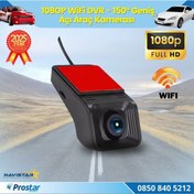 Resim Wifi G-sensör Park Modu 128 Gb Destekli Araç Yol Sürüş Kamerası Geniş Açılı 