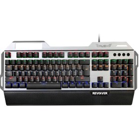 Resim Rush Revolver RK844 Mavi Switch Oyuncu Gaming Tam Mekanik Klavye 