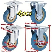 Resim Dashanshop 4 Adet 2 İnç Pvc Frenli Ve Sabit Tekerlek Seti 210kg Kapasiteli 