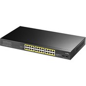 Resim Cudy GS1028PS2 2 Port SFP Vlan CCTV 24 Port Gigabit 300 W PoE+ Metal Switch Cudy