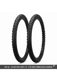 Resim 20 Jant Bisiklet Dış Lastik Takımı 2 Adet 20x1.75 1.95 2.125 Uyumlu Çocuk Bisikleti Mtb Lastiği 