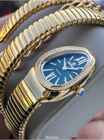 Resim Reward Kalından İnceye Doğru Taşlı Yılan Saat (2 Tur),Kibar Kasa (24 Çap),3 ATM Yeşil ÇELİK Kordon 