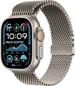 Resim Apple Watch Ultra 2 GPS + Cellular 49 mm Akıllı Saat, Sağlam Titanyum Kasa Spor Saati ve Natürel Milano Loop - Küçük Boy. Fitness Takibi, Hassas GPS, Eylem Düğmesi, Ekstra Uzun Pil Ömrü, Karbon Nötr 
