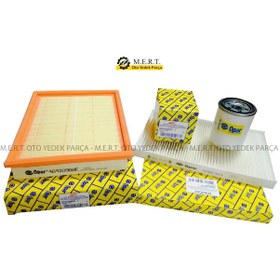 Resim Fiat Palio 1.2 16V Filtre Bakım Seti Hava+Yağ+Polen Opar 