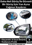 Resim Özel Üretim Yağmur Kaydırıcı Film Araba Dış Yan Dikiz Aynası Filmi Buğu Önleyici Su Tutmaz 4 Adet 