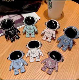 Resim halkhouse Space Astronot Figürlü Kılıfa Yapışkanlı Şık Unisex Cep Telefonu Standı 