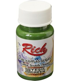 Resim Rich Opak Kumaş Boyası 50 Cc. 3008 Yeşil 