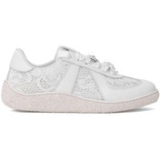 Resim Elit Dk34135 Kadın Hakiki Deri Taşlı Casual Ayakkabı Beyaz Beyaz 