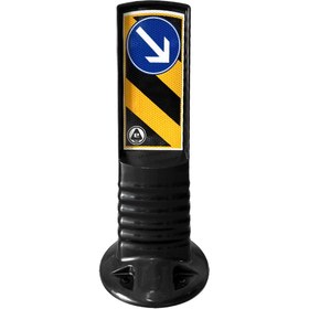 Resim İleri Trafik Esnek Refüj Başı Levhası 100 x 450 mm 