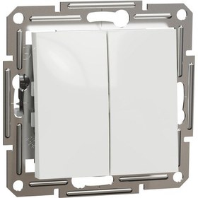 Resim Schneider Asfora Beyaz Komütatör-Ikili Lamba Düğmesi Eph0370121 