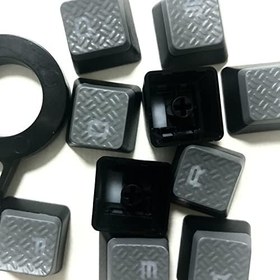 Resim LZYDD Corsair K70 K95 K65 K70 MK.2 K90 / Corsair K100 RGB Mekanik Oyun Klavyesi ve MX anahtarlı Diğer Mekanik Klavye için 10 Tuşlu Tuş Kapağı (Gri) 