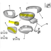 Resim PSA Sag Dıs Dıkız Aynası C5 (X7) B.m C5 (X7) 09- -8154cx 