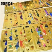 Resim 55 adet/Kutu Anime Karakter Savaş Oyunu Kartı Koleksiyon Seti, Vmax Kartları dahil, Toplayıcılar için Uygun, Anime Severler için Kart Oyunları, Parti ve Günlük Oyunlar için Kartlar 