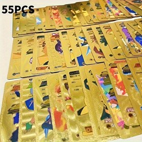 Resim 55 adet/Kutu Anime Karakter Savaş Oyunu Kartı Koleksiyon Seti, Vmax Kartları dahil, Toplayıcılar için Uygun, Anime Severler için Kart Oyunları, Parti ve Günlük Oyunlar için Kartlar 