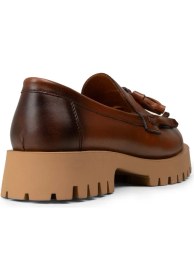 Resim Deery Kadın Hakiki Deri Taba Renkli Püsküllü Loafer - 02033ZTBAC02 